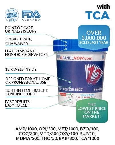 12 Panel Drug test CUP (TCA) - CLIA & FDA