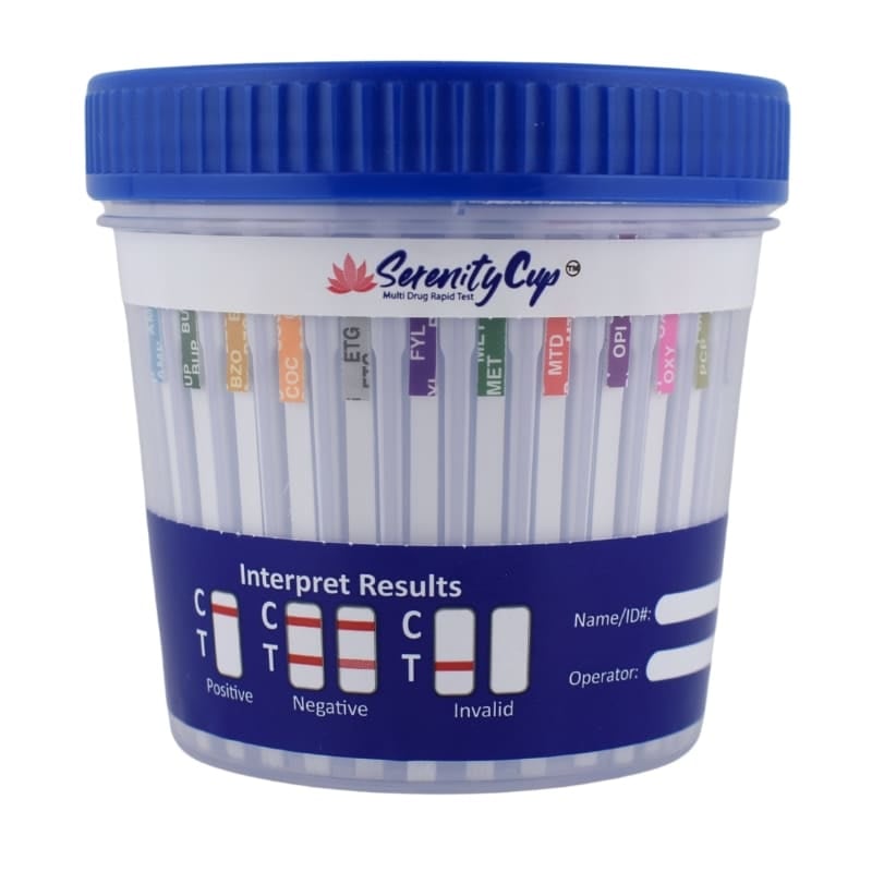 12 Panel Urine Drug Test Cup 90ML with BAR, ETG, FEN & Adulterants