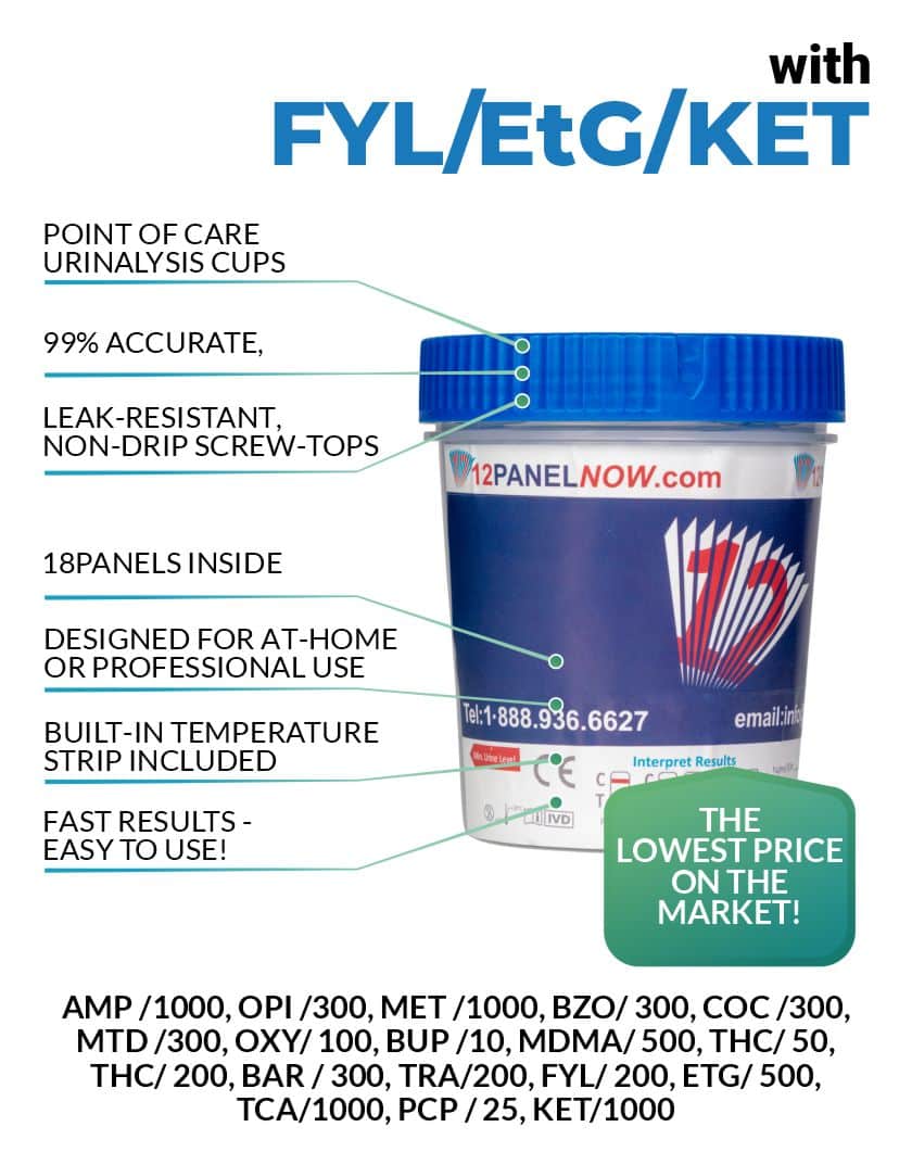 28 Panel Drug Test, ETG, FEN, LSD, K2, KET, ZAZA, FLAKA, ZYL, Shrooms, Low price $3.59