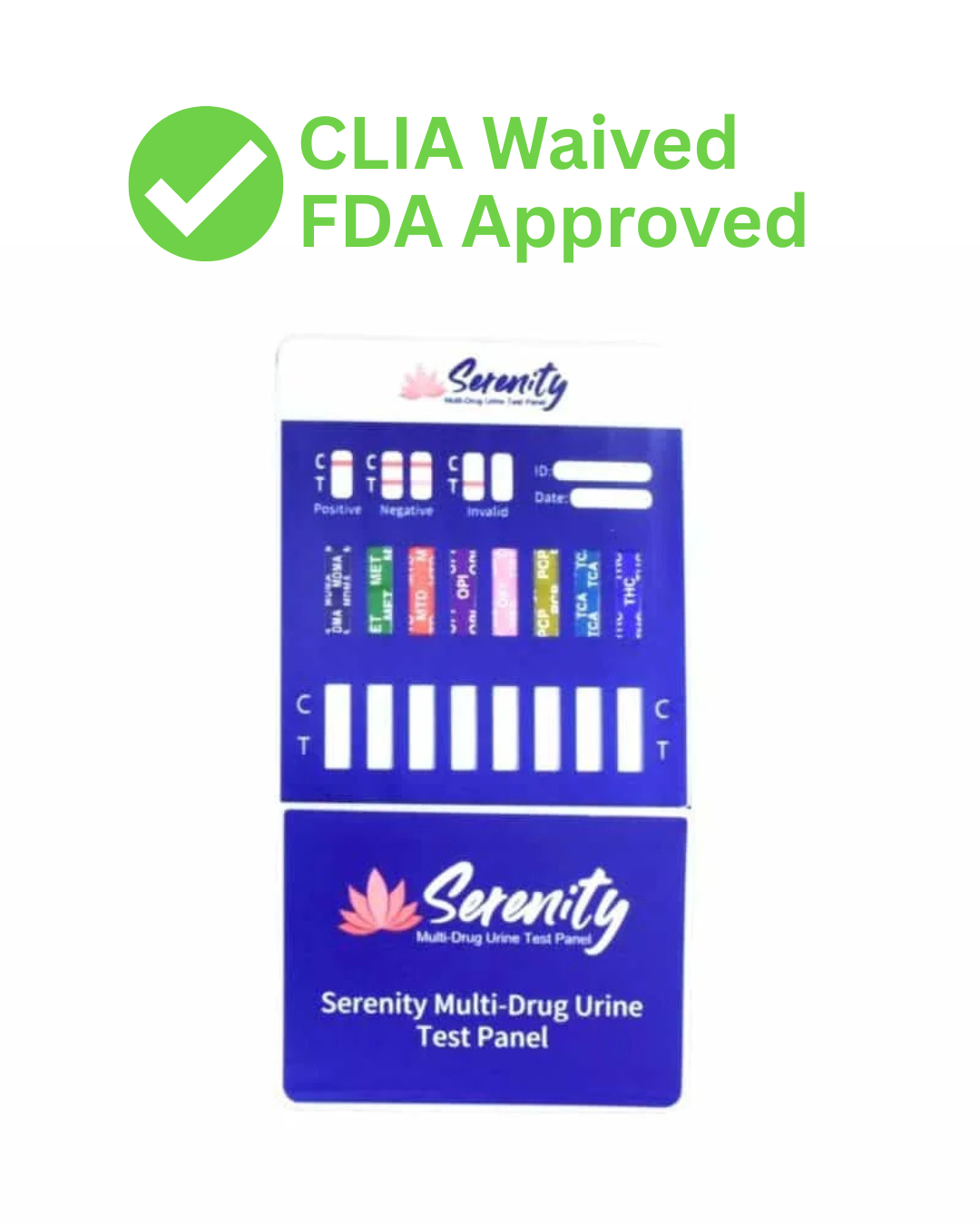 CLIA Waived 17 Panel Dip Card with Fentanyl and Nor Fentanyl, FDA Approved, as low as $1.69 Per Multi dip Panel