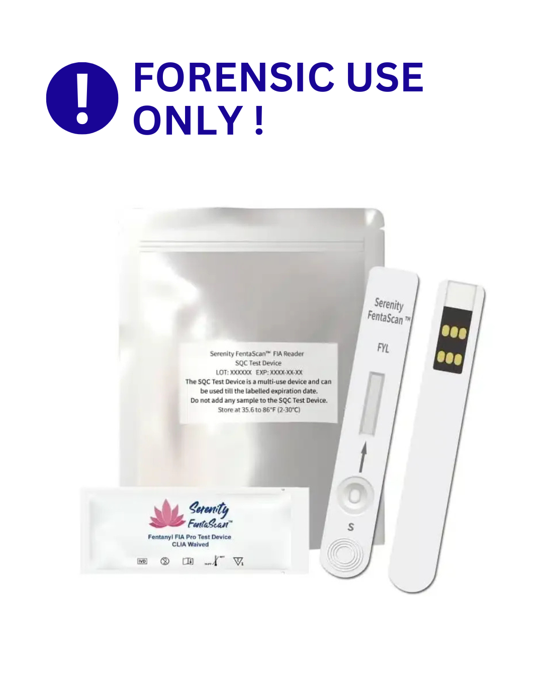Fentanyl Test Strips Harm Reduction (Powder) 10ng/ml Water-Based Testing