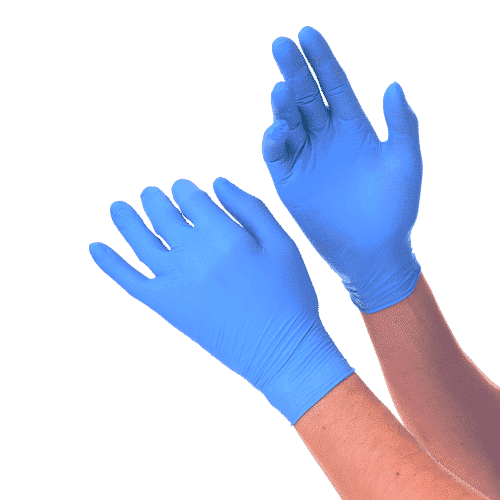Nitrile Gloves, Latex-Free, Medical Examination, Medical Grade FDA 510k CE, 3.5 mm, 5 mm finger tips (100 Gloves per box)