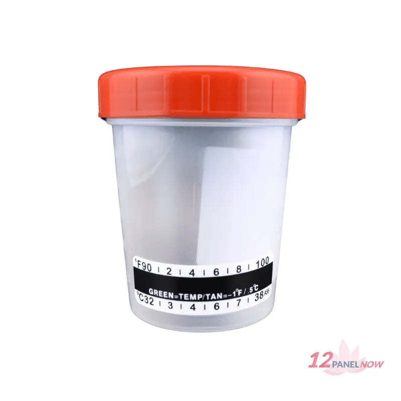 Specimen Cup with Temperature Strip ( Temp must be manually applied) Low $0.19 per cup, NO FREE Delivery on this Item !